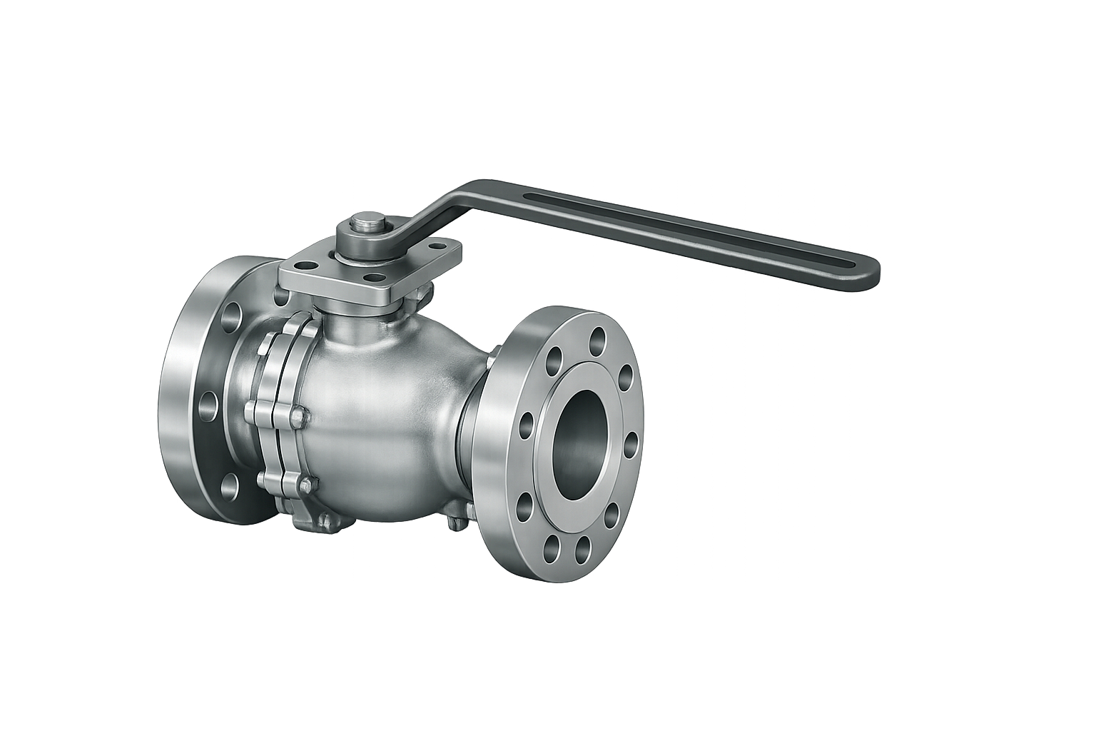 Ball valve with floating ball stainless steel class 150 with level