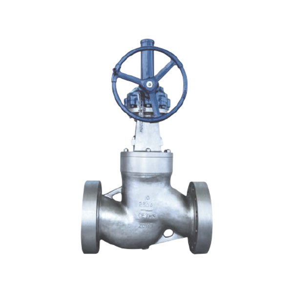 Bellow globe valve with mitte gear class 1500