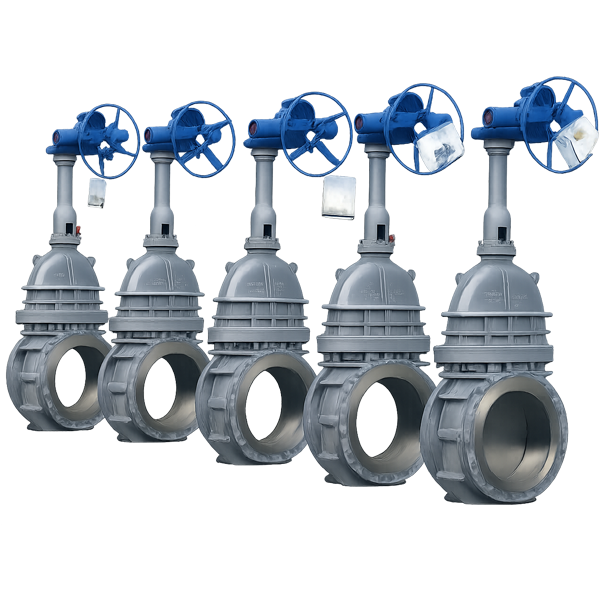 Conduit gate valve API6D for oil with electric actuator PN 16