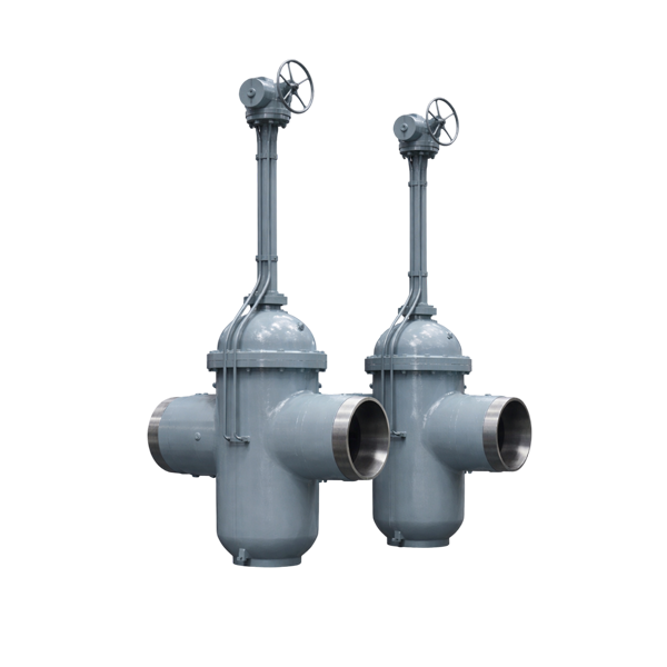 Slab gate valve API6D for oil with electric actuator welded ends